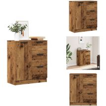 Buffet vieux bois 60x30x70 cm bois d'ingénierie - Buffet - Buffets - Meuble De Rangement - Meuble Buffet