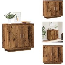 Buffet vieux bois 80x40x75 cm bois d'ingénierie - Buffet - Buffets - Meuble De Rangement - Meuble Buffet