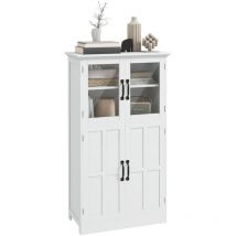 MH - Buffet vitrine 4 portes francoise blanc
