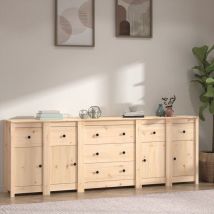 Buffet,Meuble de Rangement,Bahut pour Salon, Salle à Manger, Cuisine 230x35x80 cm Bois massif de pin CFW143735