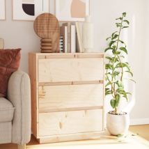 Buffet,Meuble de Rangement,Bahut pour Salon, Salle à Manger, Cuisine 60x34x75 cm Bois massif de pin CFW817018