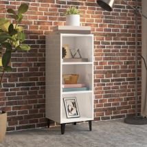 Buffet,Meuble de Rangement,Bahut pour Salon, Salle à Manger, Cuisine Blanc brillant 34,5x32,5x90 cm Bois d'ingénierie CFW712648