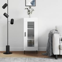Design In - Buffet,Meuble de Rangement,Bahut pour Salon, Salle à Manger, Cuisine Blanc brillant 34,5x34x90 cm Bois d'ingénierie CFW769949