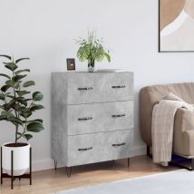 Design In - Buffet,Meuble de Rangement,Bahut pour Salon, Salle à Manger, Cuisine gris béton 69,5x34x90 cm bois d'ingénierie CFW932144