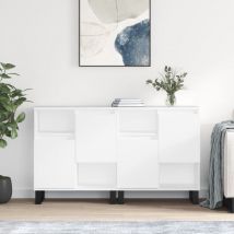 Maison Chic - Buffets 2 pcs, Enfilades, Armoires de cuisine blanc brillant bois d'ingénierie WFE227261