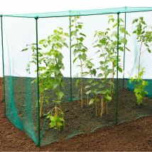 Gardenskill - Build-a-Cage Fruit & Veg Cage with Bird Net - 1.25m x 1.25m x 1.875m high