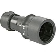 PXP6010/03S/CR/0507 Rundsteckverbinder Kupplung, gerade Gesamtpolzahl: 2 + pe Serie (Rundstec - Bulgin