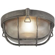 Bulkhead Luz Exterior, Aluminio Negro Plata, IP44