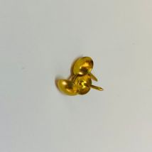 Bullette Chiodi Testa bombata da 9 x 15 mm per Divano Sedia Poltrona 100 Pezzi, Colore Oro Lucido