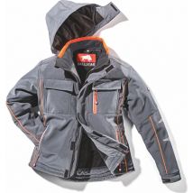 Willax - Bullstar Thermo-Softshelljacke ultra (Farbe grau, Größe m, für jedes Wetter)