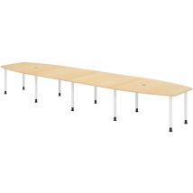Bümö Konferenztisch Xxl Kt52 Ahorn Füße In Weiß