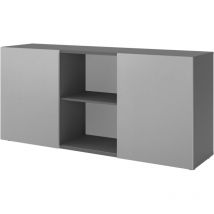 Bümö Office Sideboard Mit Schwebetür Graphit/silber