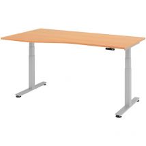 Bümö Schreibtisch Elektrisch Xdsm Freiform: 180 X 100 Cm Buche