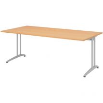 Bümö Schreibtisch Serie-b Rechteck: 200 X 100 Cm Buche