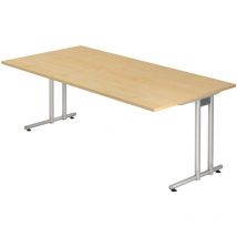 Bümö Schreibtisch Serie-n Rechteck: 200 X 100 Cm Ahorn