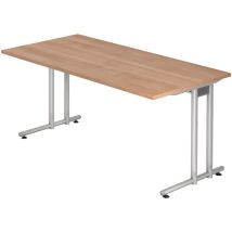 Bümö Schreibtisch Serie-n Rechteck: 160 X 80 Cm Nussbaum