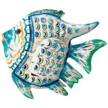 Kerzenhalter In Fischform Aus Zinn, Größe L Bunte Maritime Dekoration