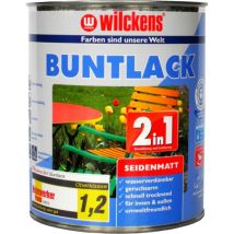 Wilckens Buntlack 2in1 RAL9001 Cremeweiß seidenmatt 0,375l 12490100030