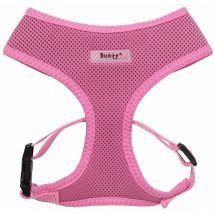 Bunty - Soft Comfortable Mesh Breathable Fabric Dog Puppy Pet Adjustable Harness - Pink - Large