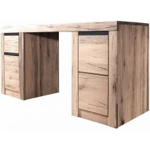 Bureau 150x50 Chênes sauvage et lombard huilé Bianco MONTREUX 219