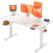 Bureau assis debout,bureau électrique réglable en hauteur, bureau domestique avec panneau de jonction, intelligence de mémoire à 4 vitesses et avec