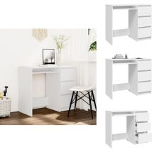 Vidaxl - Bureau Blanc 90x45x76 cm Bois d'ingénierie - Bureau Blanc - Bureau Compact - Bureau Enfant - Bureau Design - Meuble De Bureau