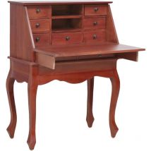 Maison Chic - Bureau Bureau d'ordinateur Bureau informatique secrétaire Marron 78x42x103 cm Bois d'acajou massif 83748