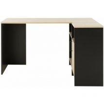 Diagone - Bureau angle Noir-Bois liverpool