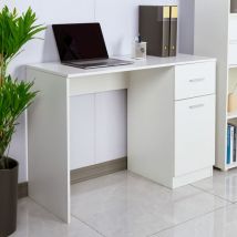 Office24 - Bureau moderne peu encombrant avec porte tiroir 110x45x77cm Lythes