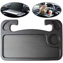 Linghhang - Bureau de Volant de Voiture, Plateau de Volant de Voiture Portable Multifonction, Conception Recto-Verso, Plateau de Volant Automatique