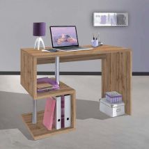 Office24 - Bureau maison et bureau compact 100x50cm en bois Esse 2 Oak