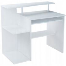 Bureau d'ordinateur B1 BLANC meuble 100 cm
