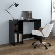 Bureau d'ordinateur, Bureau Informatique, Table de travail portable noir 102,5x35x75 cm aggloméré pwfn98663 Maison Chic