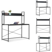 Bureau d'ordinateur Noir 120 x 60 x 138 cm - Bureau - Bureaux - Bureau D'ordinateur - Bureaux D'ordinateur