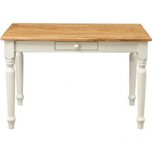 Biscottini - Bureau en bois Bureau de chambre Table de bureau 121x81 Table avec tiroir Table en bois Table pour salle à manger Made in Italy