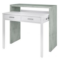 Fores Habitat S.l.u. - Kit de bureau esten. 36x99x88h blanc/ciment