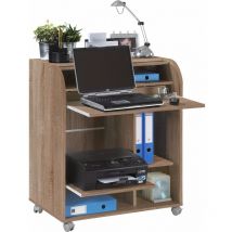 Beaux Meubles Pas Chers - Bureau Informatique Chêne 1 Rideau - Coloris: Blanc