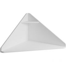 Muebles Bonitos - Bureau Murale Table Murale Table d'Ordinateur Table d'Angle Table de Bureau Bureau de Travail Blanc Mate 93x45x63,7cm Modèle Zen