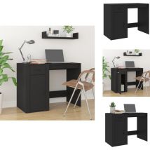 Vidaxl - Bureau Noir 100x49x75 cm Bois d'ingénierie - Bureau Design - Bureau Moderne - Bureau Ordinateur - Bureau Étudiant - Meuble De Bureau