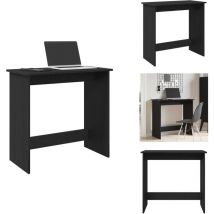 Vidaxl - Bureau Noir 80x40x75 cm Aggloméré - Bureau - Bureaux - Bureau - Bureau D'ordinateur