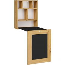 Bureau pliable TILT Table murale pliante pour ordinateur Bureau ménager Noir mat