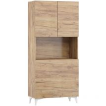 Bim Furniture - Bureau pliant megan 1 bibliothèque artisanal doré