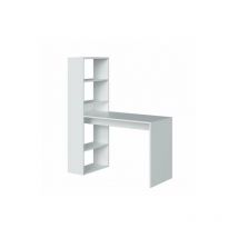 Hogar24 - calicosy - Bureau réversible avec étagère de rangement - L120 cm