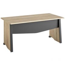 Calicosy - Bureau style industriel avec voile de fond L120 cm - Fabrication Française