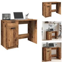 Vidaxl - Bureau vieux bois 100x50x75 cm bois d'ingénierie - Bureau - Bureaux - Bureau D'ordinateur - Table D'ordinateur