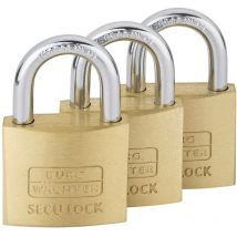 Burg Wächter 15291 Lucchetto 37.60 mm Stesse chiavi Ottone Serratura a chiave