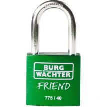 Burg Wachter - Burg Wächter 39451 Cadenas 40.00 mm fermeture différente vert avec serrure à clé