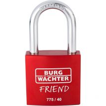 Burg Wächter 39431 Vorhängeschloss 40.00 mm verschieden schließend Rot Schlüsselschloss