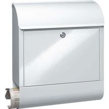 Briefkasten Scandic 825 w H.460mm B.380mm T.125mm weiß sta din C4 burg-wächter