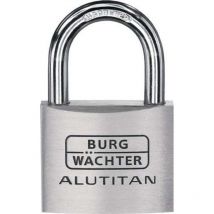 Burg Wachter - Cadenas cylindrique 770 hb 30 45 largeur du corps de verrou 30 mm Alu fermeture différente
